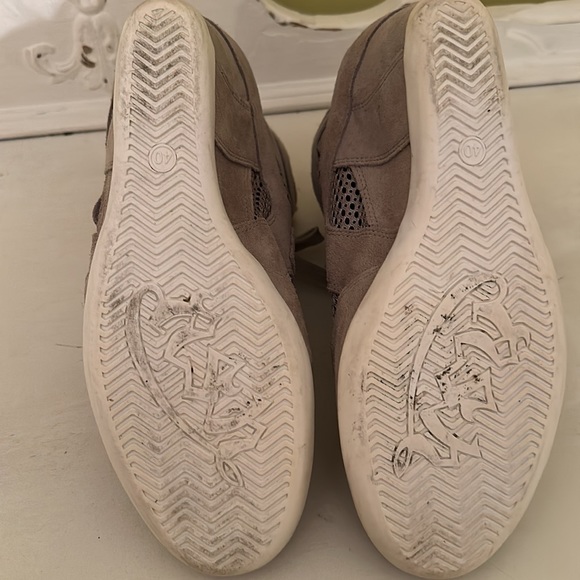 Ash Bowie Gray Suede Hidden Wedge Sneakers Side 40 - Picture 2 of 7